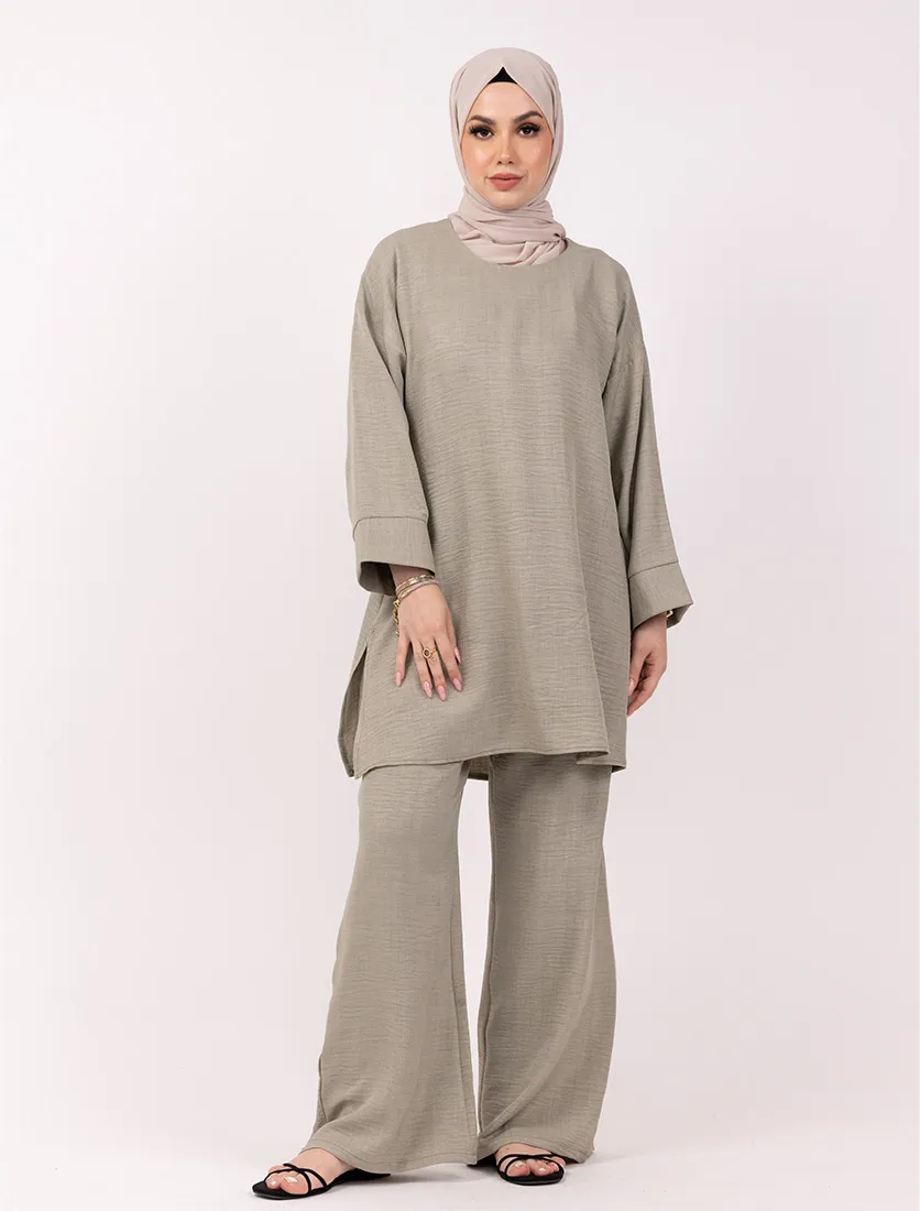Sage Crêpey Co Ord Set
